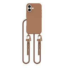 CUSTODIA TECH-PROTECT MAGNECKLACE MAGSAFE IPHONE 16 MARRONE CIOCCOLATO