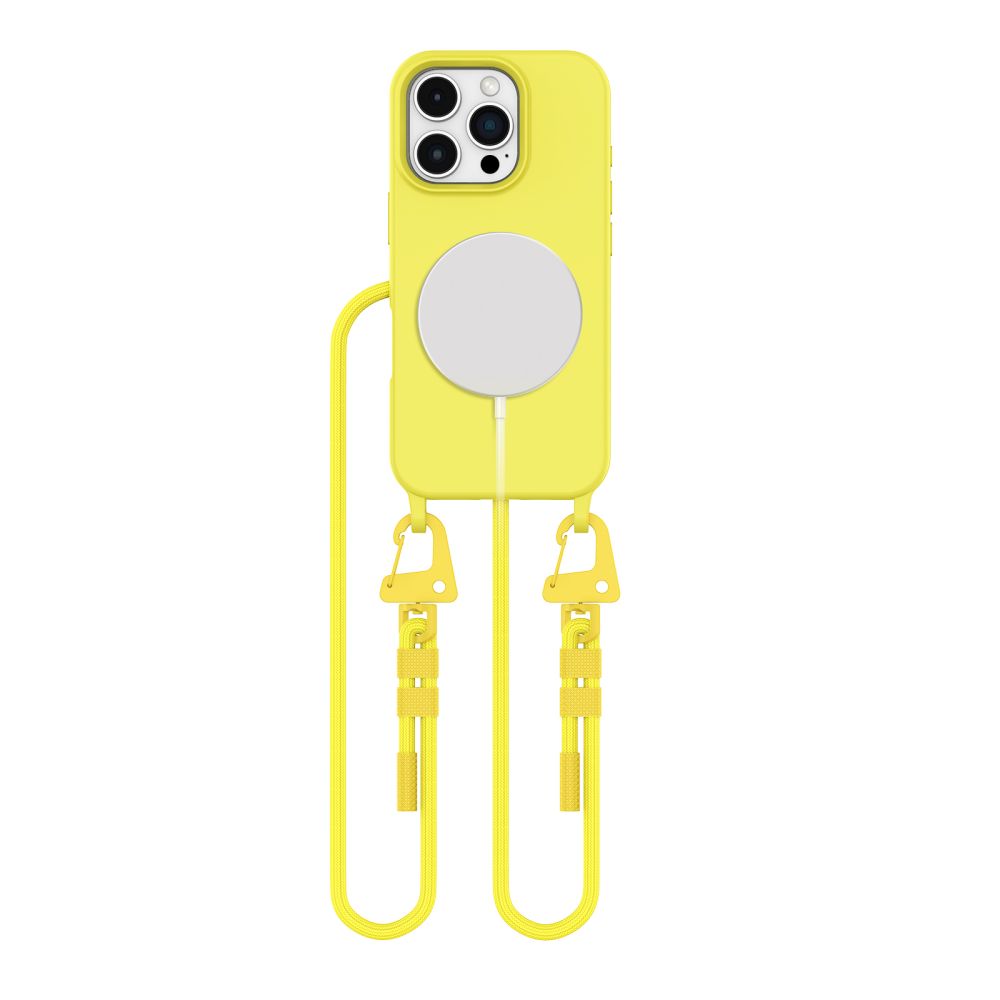 COPERTURA TECH-PROTECT MAGNECKLACE MAGSAFE IPHONE 16 PRO MAX GIALLO CANARINO