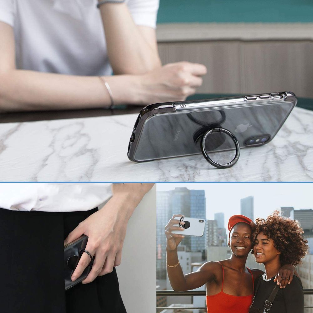 TECH-PROTECT ANELLO MAGNETICO PER TELEFONO NERO