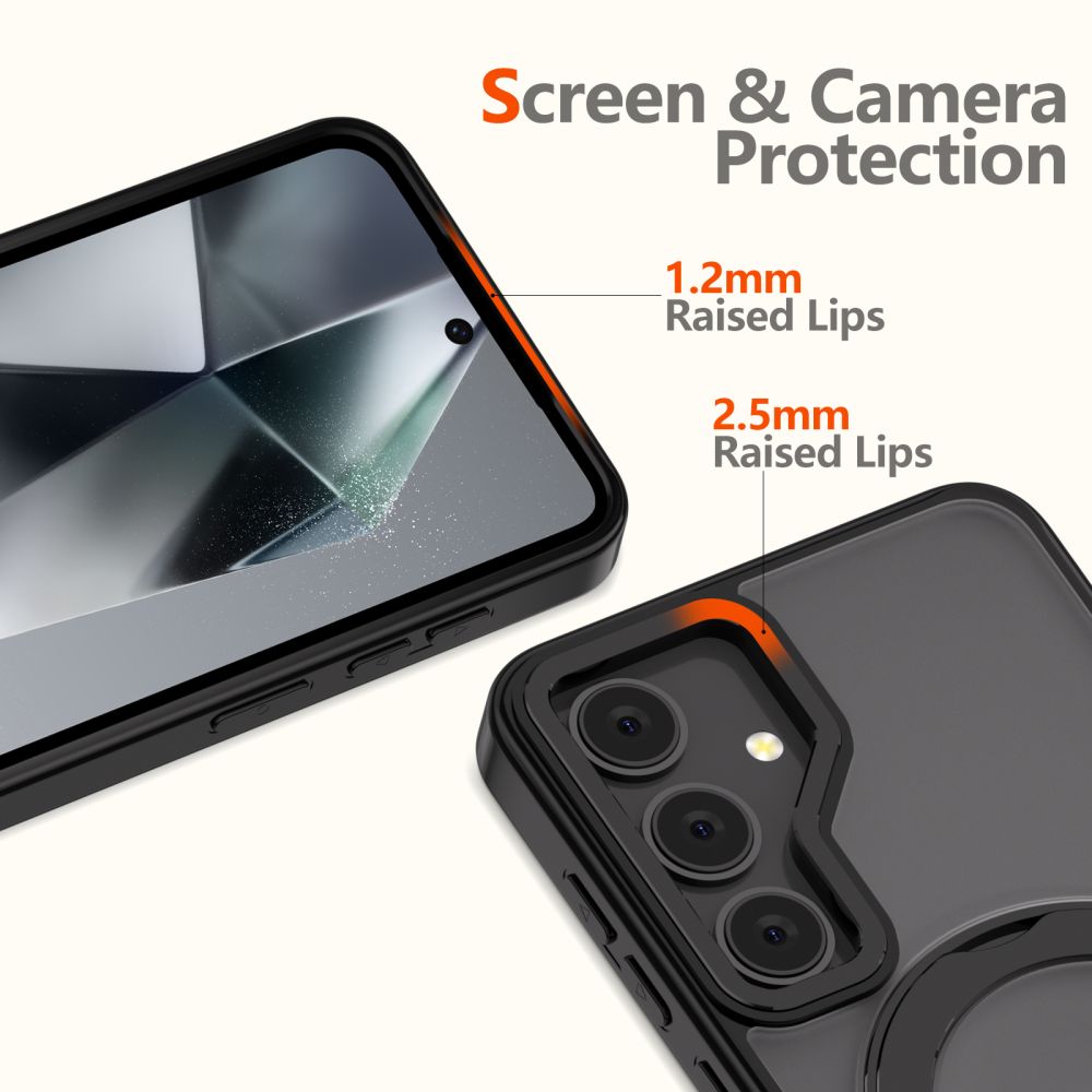 COPERTURA TECH-PROTECT MAGRING MAGSAFE GALAXY S25 NERO OPACO
