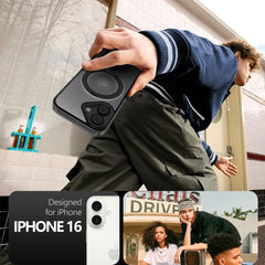COPERTURA TECH-PROTECT MAGRING MAGSAFE IPHONE 16 NERO OPACO