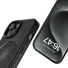 COPERTURA TECH-PROTECT MAGRING MAGSAFE IPHONE 16E NERO OPACO