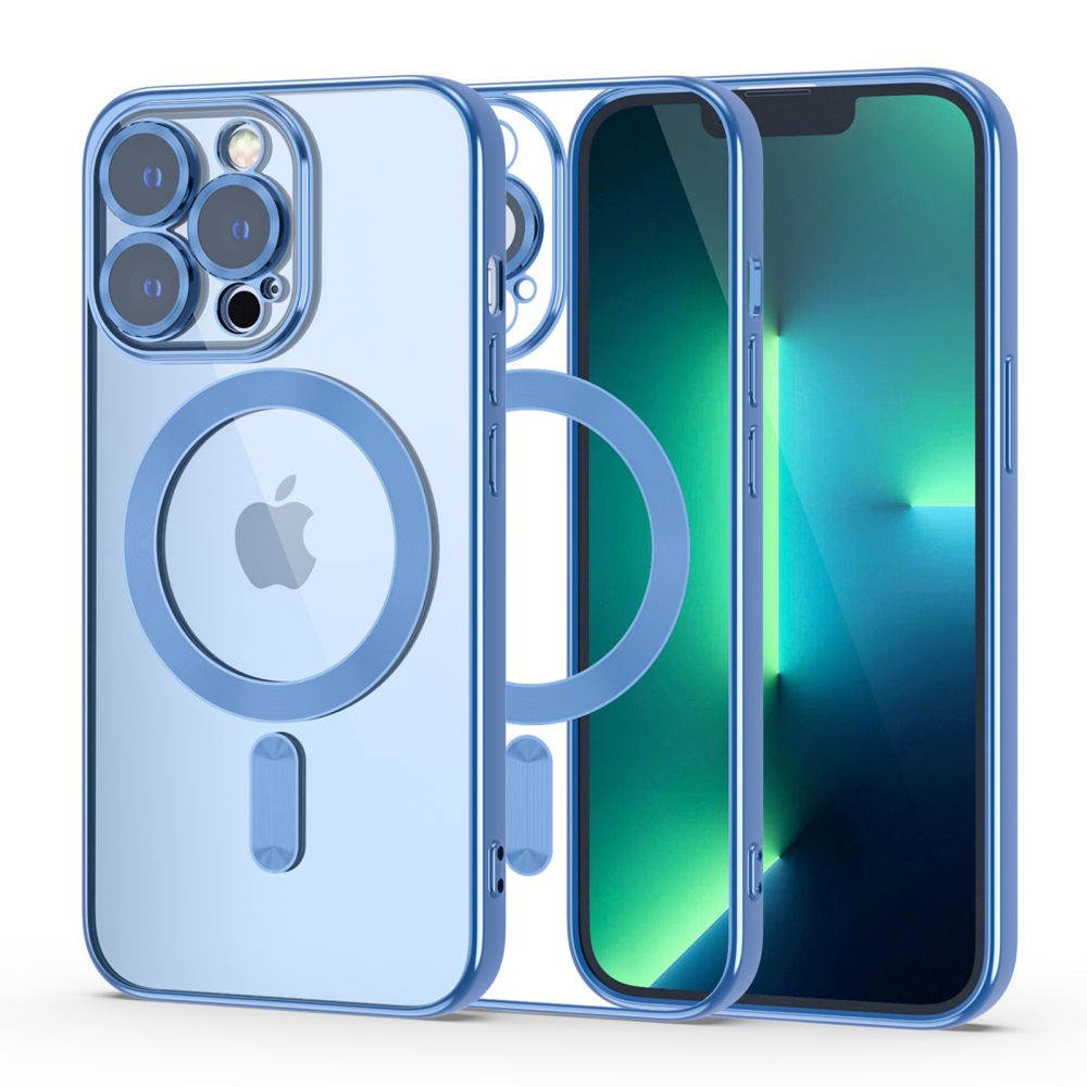 COPERTURA TECH-PROTECT MAGSHINE MAGSAFE IPHONE 13 PRO BLU CIELO