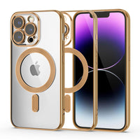 COPERTURA PER IPHONE 14 PRO HEYCASE MAGSHINE MAGSAFE ORO