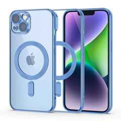 COPERTURA PER IPHONE 14 HEYCASE MAGSHINE MAGSAFE BLU CIELO