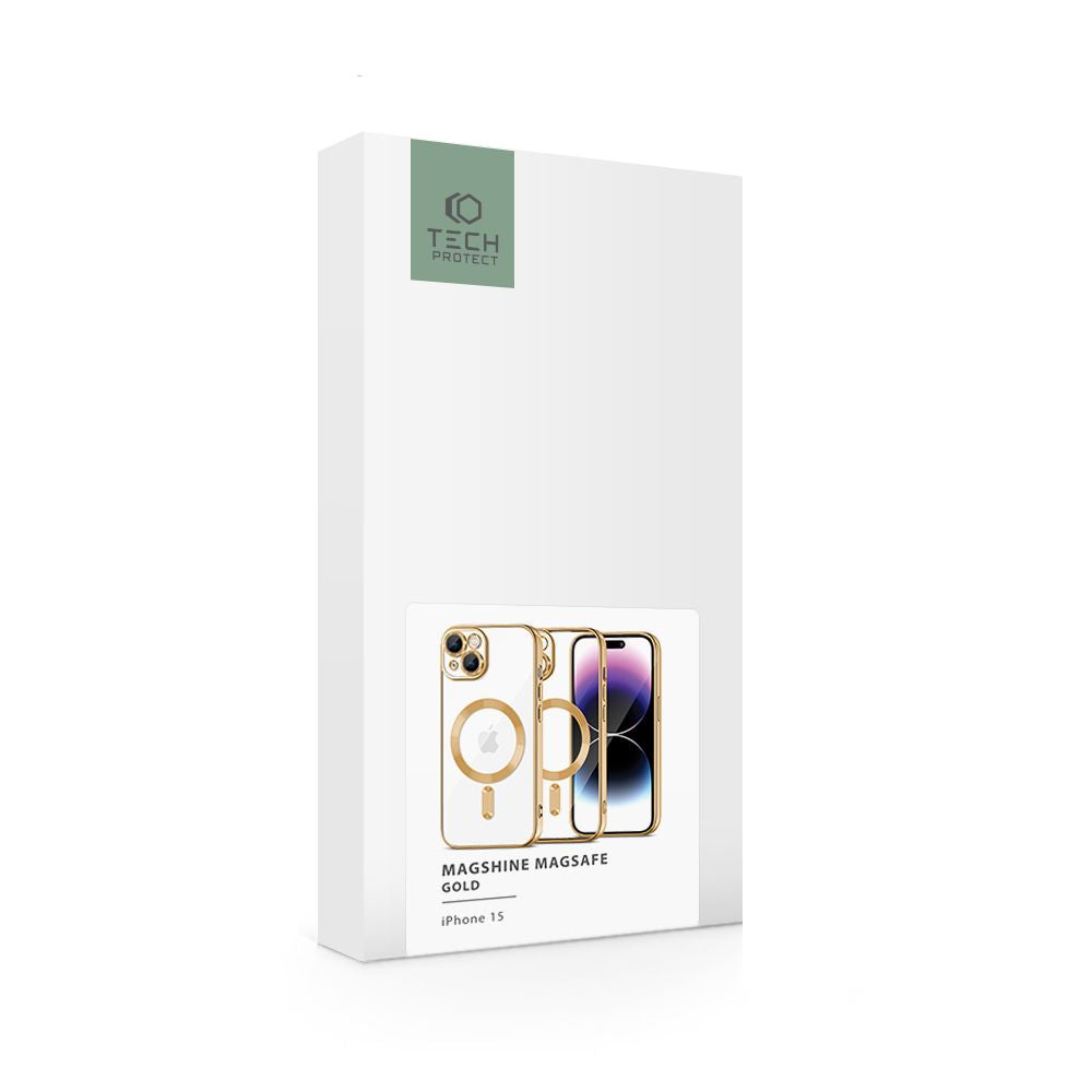 COPERTURA TECH-PROTECT MAGSHINE MAGSAFE IPHONE 15 ORO