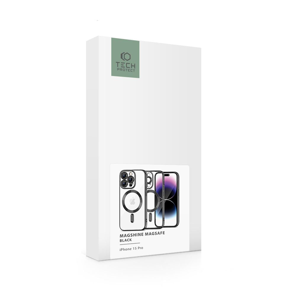 COPERTURA PER IPHONE 15 PRO MAGSAFE HEYCASE MAGSHINE NERA