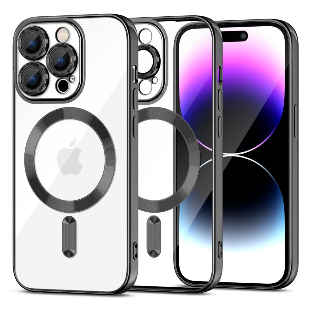 COPERTURA PER IPHONE 15 PRO MAGSAFE HEYCASE MAGSHINE NERA
