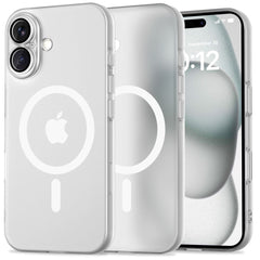 COPERTURA PER IPHONE 16 TECH-PROTECT MAGSLIM MAGSAFE MATTE/BIANCO