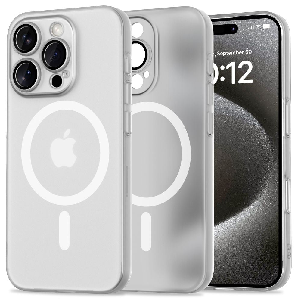 COPERTURA PER IPHONE 16 PRO MAX TECH-PROTECT MAGSLIM MAGSAFE MATTE/WHITE