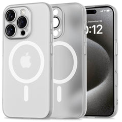 COPERTURA PER IPHONE 16 PRO MAX TECH-PROTECT MAGSLIM MAGSAFE MATTE/WHITE