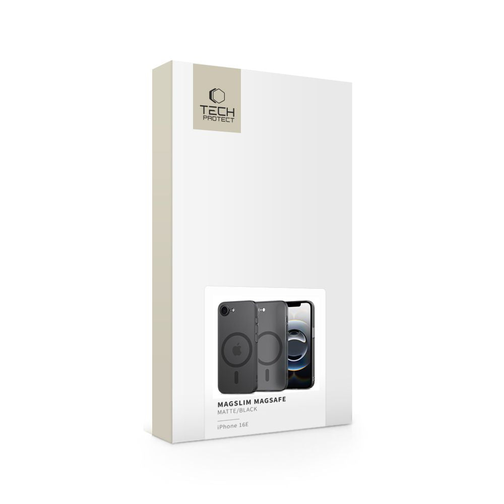 COPERTURA TECH-PROTECT MAGSLIM MAGSAFE IPHONE 16E OPACO/NERO