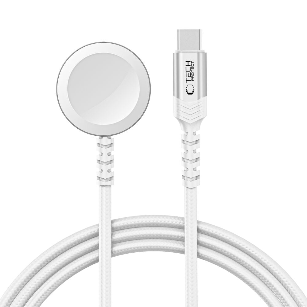 CAVO MAGNETICO DI RICARICA TYPE-C TECH-PROTECT MC01 ULTRABOOST 120CM PER APPLE WATCH BIANCO