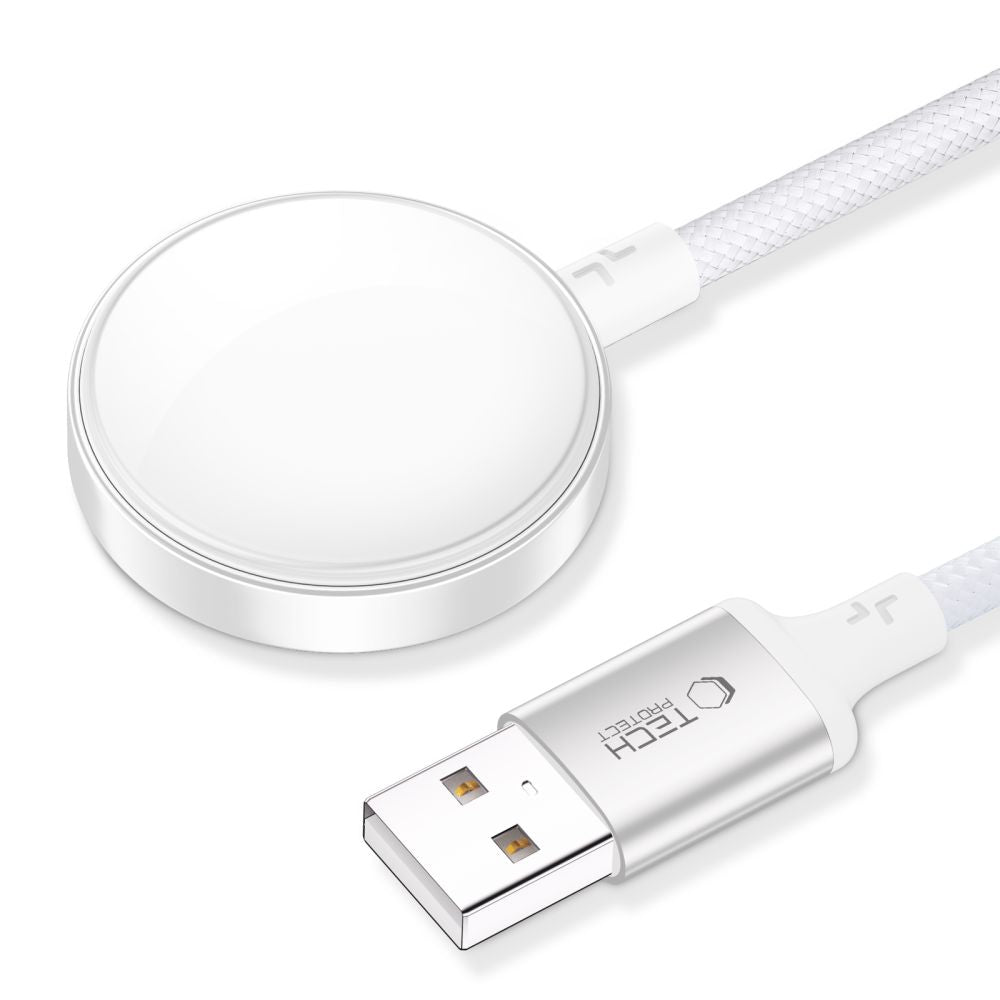 CAVO DI RICARICA MAGNETICO TECH-PROTECT MC02 ULTRABOOST 100CM PER APPLE WATCH BIANCO
