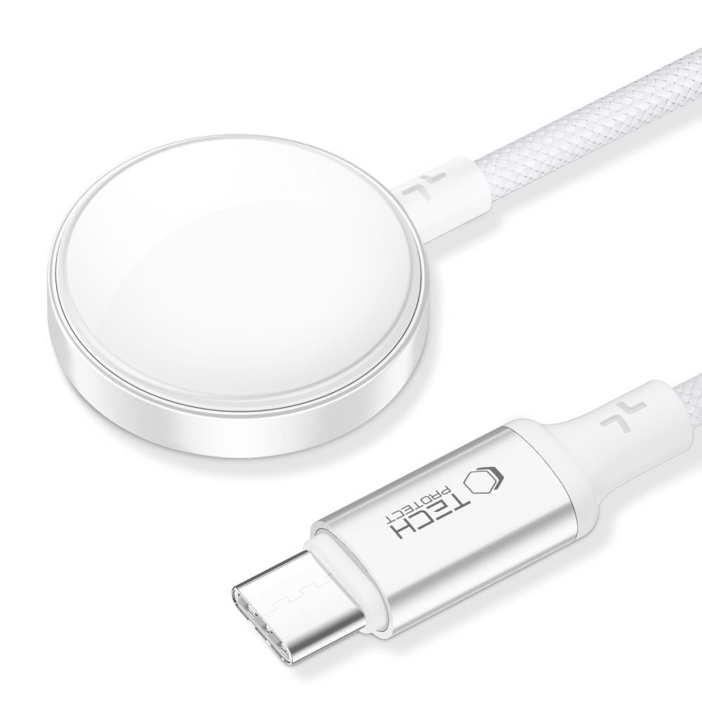 CAVO MAGNETICO TYPE-C 100CM TECH-PROTECT MC02 ULTRABOOST PER APPLE WATCH BIANCO