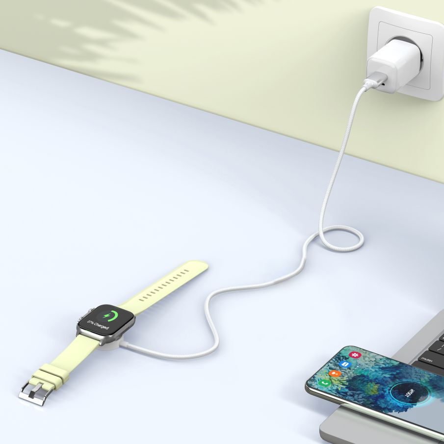 CAVO MAGNETICO TYPE-C 100CM TECH-PROTECT MC02 ULTRABOOST PER APPLE WATCH BIANCO