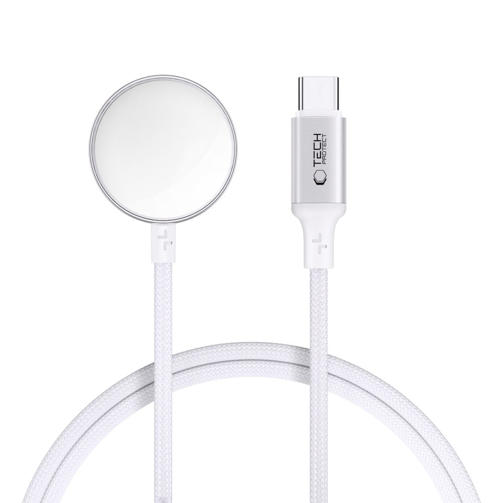 CAVO MAGNETICO TYPE-C 100CM TECH-PROTECT MC02 ULTRABOOST PER APPLE WATCH BIANCO