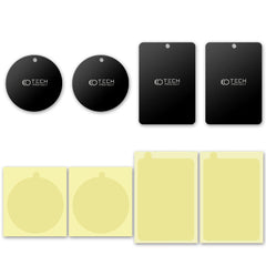 MAGNETICHE PIASTRE TECH-PROTECT METALPLATE SUPPORTO MAGNETICO PER AUTO 4-PACK NERO