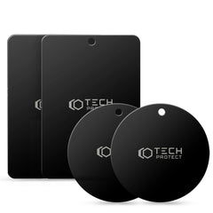 MAGNETICHE PIASTRE TECH-PROTECT METALPLATE SUPPORTO MAGNETICO PER AUTO 4-PACK NERO