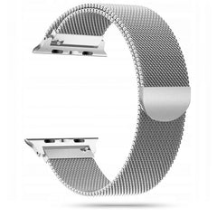 CINTURINO DOOP MILANESE PER APPLE WATCH 6 / 7 / 8 / 9 / 10 / SE (40 / 41 / 42 MM) ARGENTO