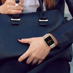 BRACCIALE DOOP MILANESE PER APPLE WATCH 6 / 7 / 8 / 9 / 10 / SE / ULTRA 1 / 2 (44 / 45 / 46 / 49 MM) NERO