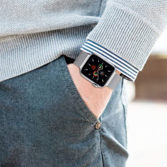 BRACCIALE DOOP MILANESE PER APPLE WATCH 6 / 7 / 8 / 9 / 10 / SE / ULTRA 1 / 2 (44 / 45 / 46 / 49 MM) NERO