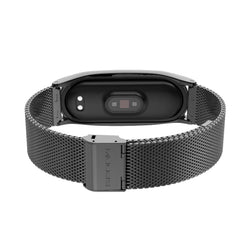 BRACCIALE PER XIAOMI MI BAND 5 / 6 / 6 NFC DOOP MILANESE LOOP NERO