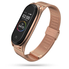 CINTURINO PER XIAOMI MI SMART BAND 5 / 6 / 6 NFC DOOP MILANESE LOOP ORO ROSA
