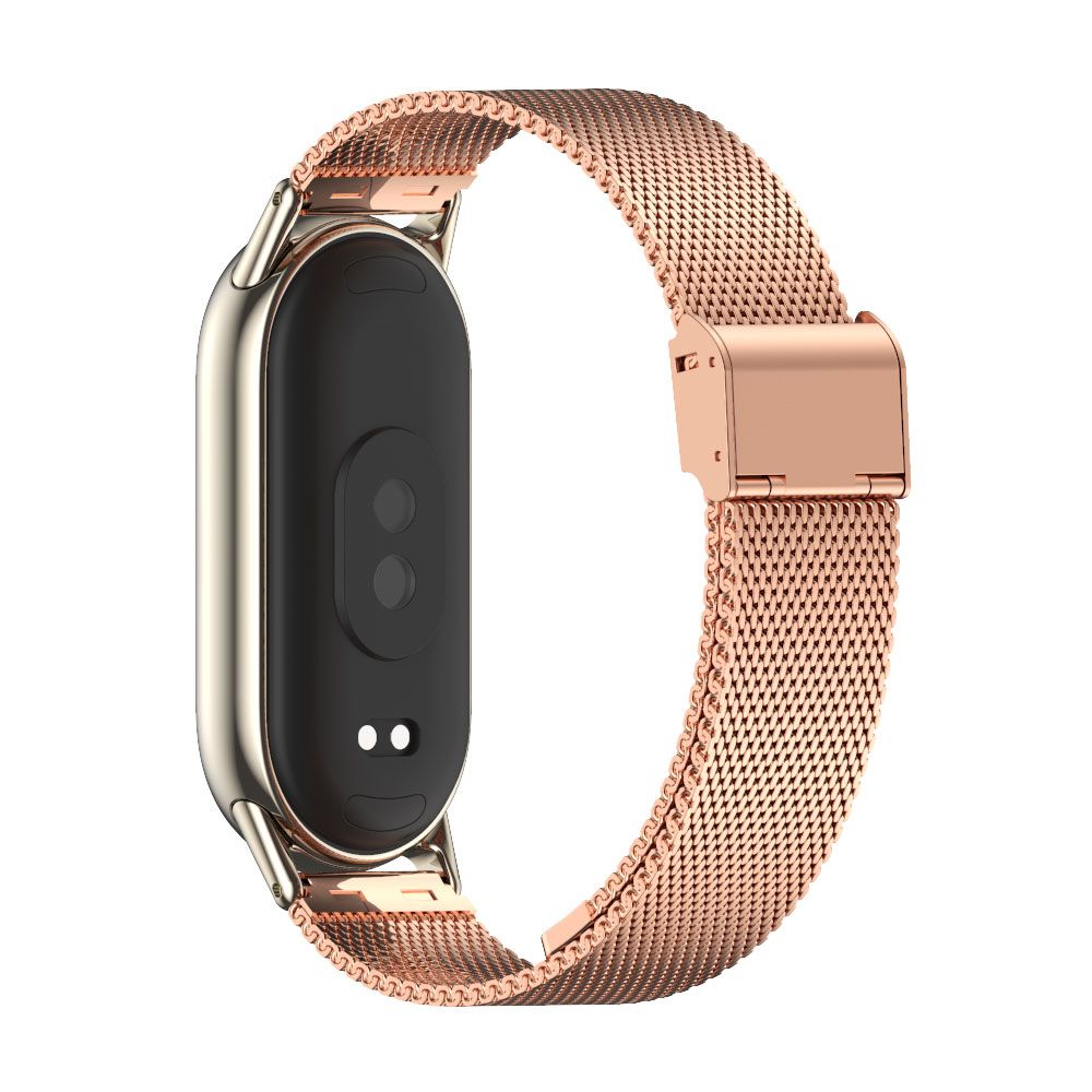 CINTURINO PER XIAOMI MI BAND 8 / 9 / NFC DOOP MILANESE LOOP ORO ROSA