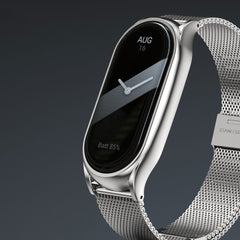 CINTURINO PER XIAOMI MI BAND 8 / 9 / NFC DOOP MILANESE LOOP ARGENTO