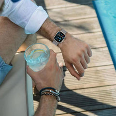 CINTURINO TECH-PROTECT MILANO APPLE WATCH 6 / 7 / 8 / 9 / 10 / SE / ULTRA 1 / 2 (44 / 45 / 46 / 49 MM) NERO