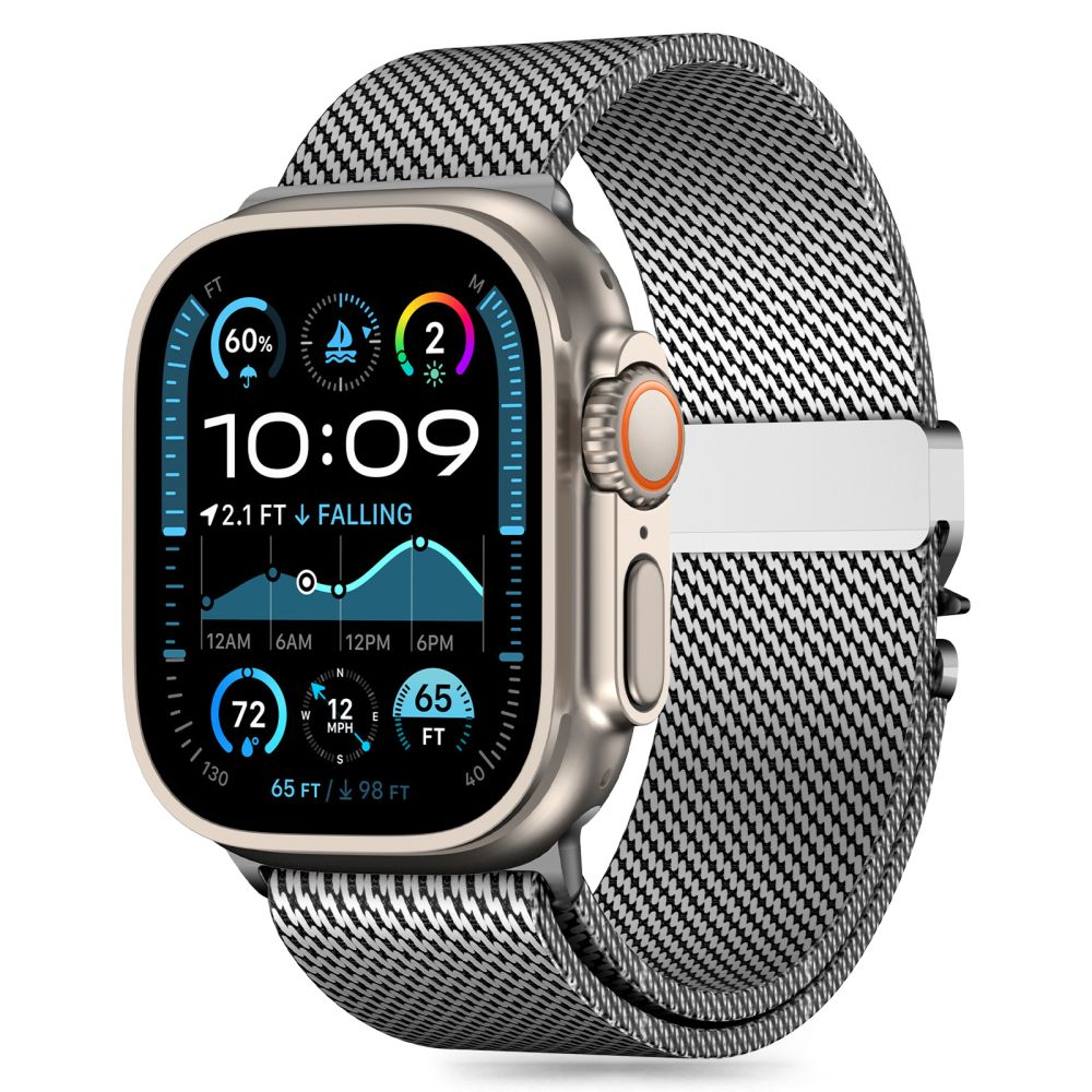 CINTURINO TECH-PROTECT MILANO APPLE WATCH 6 / 7 / 8 / 9 / 10 / SE / ULTRA 1 / 2 (44 / 45 / 46 / 49 MM) ARGENTO