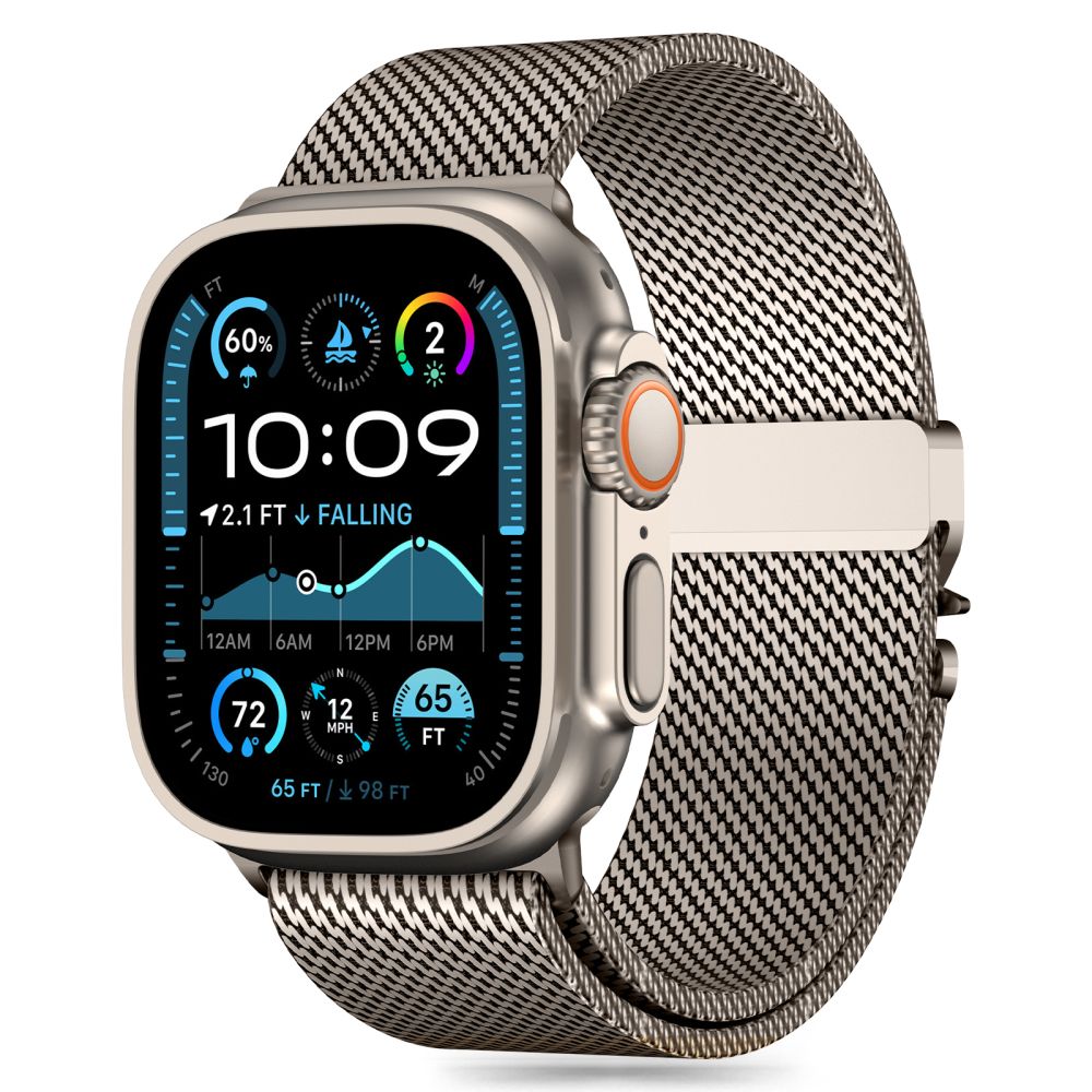 CINTURINO TECH-PROTECT MILANO APPLE WATCH 6 / 7 / 8 / 9 / 10 / SE / ULTRA 1 / 2 (44 / 45 / 46 / 49 MM) TITANIO