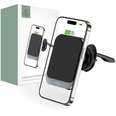 Supporto per telefono da auto con ricarica wireless TECH-PROTECT MM15W-V2 MAGNETIC MAGSAFE VENT CAR MOUNT WIRELESS CHARGER 15W NERO
