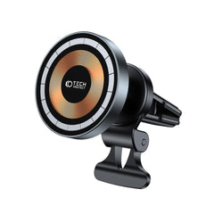 Supporto per telefono da auto con ricarica wireless TECH-PROTECT MM15W-V5 MAGNETIC MAGSAFE VENT CAR MOUNT WIRELESS CHARGER 15W NERO