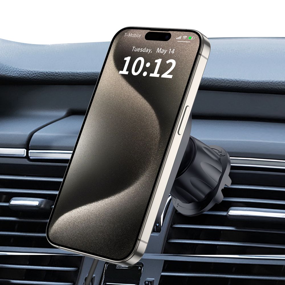 Supporto per telefono da auto con ricarica wireless TECH-PROTECT MM15W-V6 MAGNETIC MAGSAFE MONTAGGIO PER CRUSCOTTO E VENTILAZIONE RICARICA WIRELESS 15W NERO