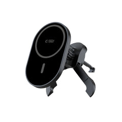 Supporto per telefono da auto con ricarica wireless TECH-PROTECT MM15W-V6 MAGNETIC MAGSAFE STABLE VENT CAR MOUNT WIRELESS CHARGER 15W NERO/NERO