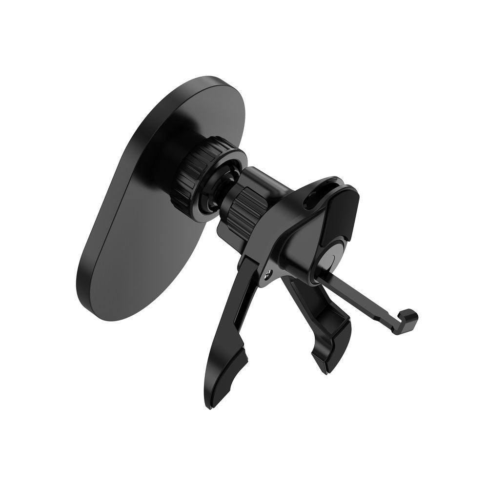 Supporto per telefono da auto con ricarica wireless TECH-PROTECT MM15W-V6 MAGNETIC MAGSAFE STABLE VENT CAR MOUNT WIRELESS CHARGER 15W NERO/NERO
