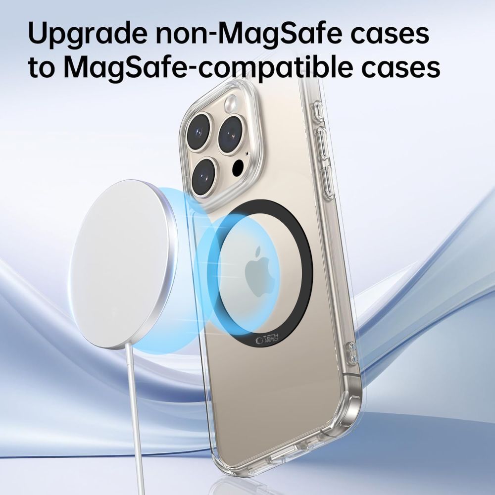 TECH-PROTECT MMP-110 2IN1 ANELLO MAGNETICO MAGSAFE NERO & NERO