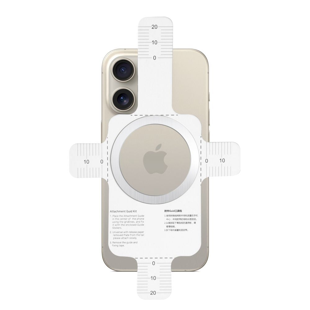 TECH-PROTECT MMP-110 2IN1 ANELLO MAGNETICO MAGSAFE ARGENTO E NERO
