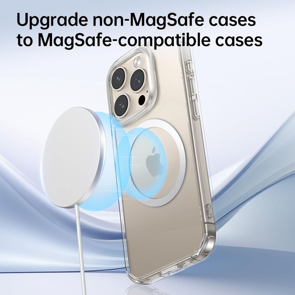 TECH-PROTECT MMP-110 2IN1 ANELLO MAGNETICO MAGSAFE ARGENTO E NERO