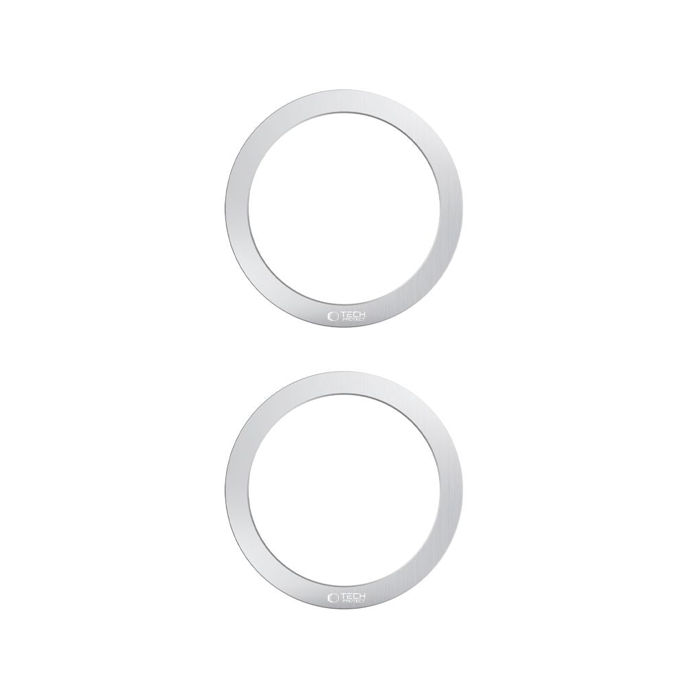 TECH-PROTECT MMP-110 2IN1 ANELLO MAGNETICO MAGSAFE ARGENTO & ARGENTO