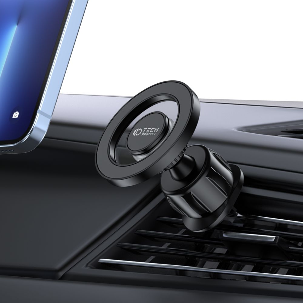MONTAGGIO PER AUTO TECH-PROTECT N51 MAGNETIC MAGSAFE VENT CAR MOUNT NERO