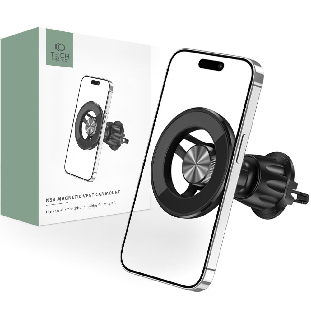 MONTAGGIO PER AUTO TECH-PROTECT N54 MAGNETIC MAGSAFE VENT CAR MOUNT NERO