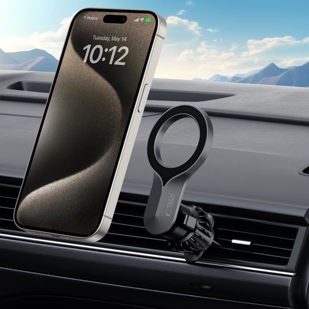 Supporto per telefono da auto TECH-PROTECT N55 MAGNETIC MAGSAFE VENT CAR MOUNT NERO