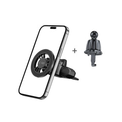 MONTAGGIO PER TELEFONO AUTO TECH-PROTECT N56 MAGNETIC MAGSAFE CD & VENT CAR MOUNT NERO