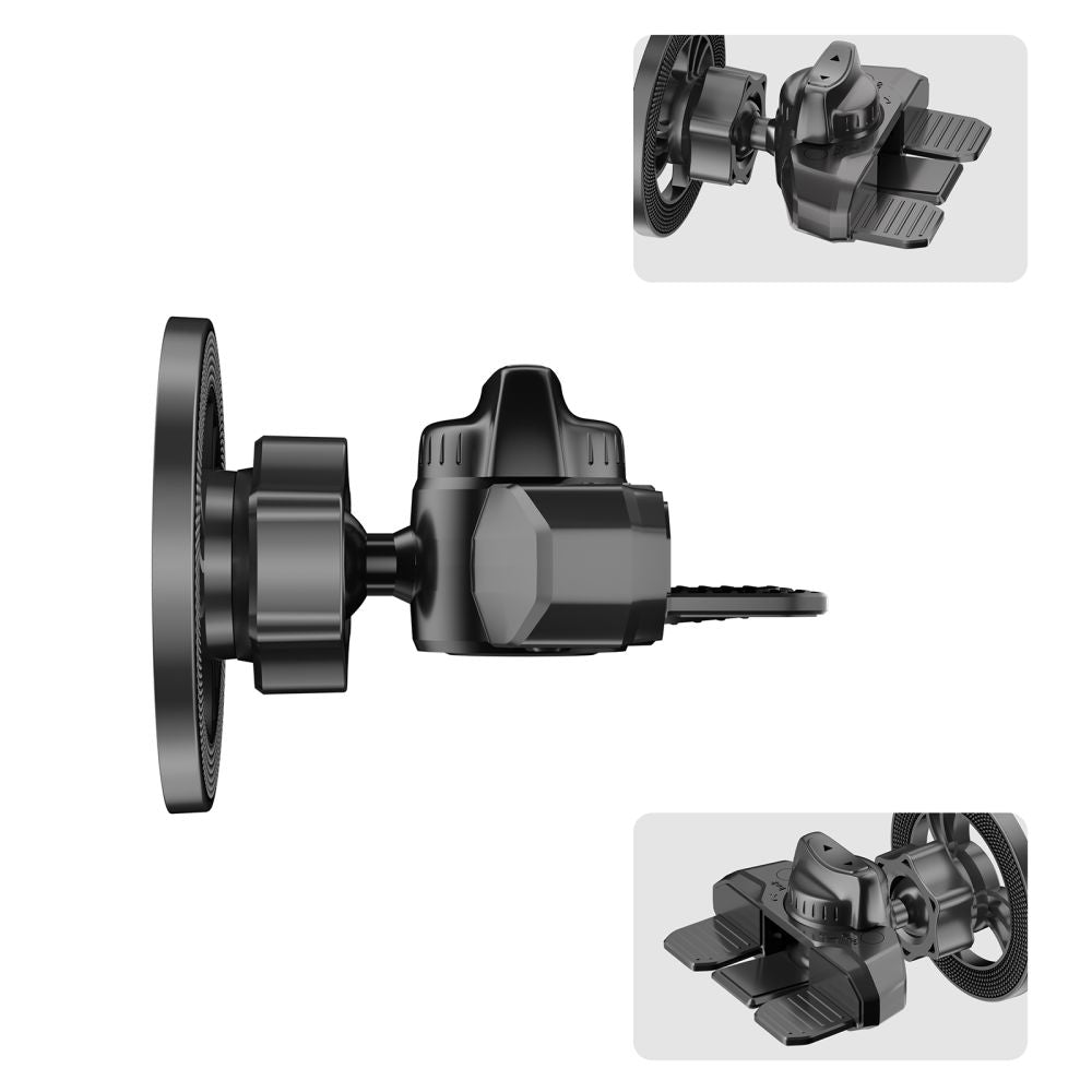 MONTAGGIO PER TELEFONO AUTO TECH-PROTECT N56 MAGNETIC MAGSAFE CD & VENT CAR MOUNT NERO