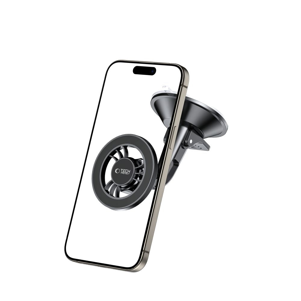Supporto per telefono da auto TECH-PROTECT N56 MAGNETIC MAGSAFE DASHBOARD SHRT MONTAGGIO AUTO NERO