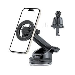 MONTAGGIO PER TELEFONO AUTO TECH-PROTECT N56 MAGNETICO MAGSAFE PER CRUSCOTTO E VENTILAZIONE NERO