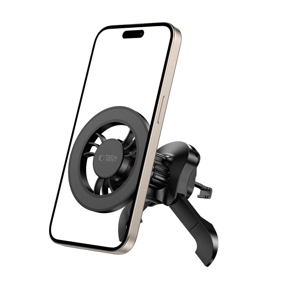 MONTAGGIO PER TELEFONO AUTO TECH-PROTECT N56 MAGNETICO MAGSAFE STABILE PER VENTILAZIONE NERO